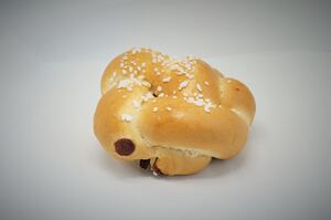 Brioche Knopf mit Zucker